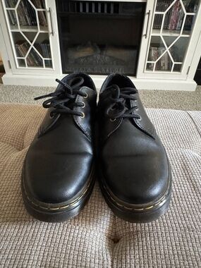 Dr. Martens Black Leather 3-Eye Derby Shoes